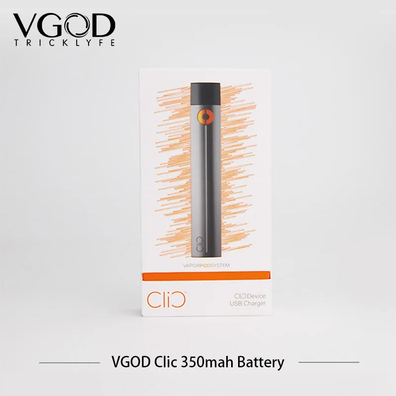 

electronic cigarette VGOD Clic Vapor Pod 350mah Battery Temperature Control Lightweight Vape Vaporizer