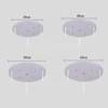 Chandeliers Base High-grade Lighting Accessories black white Round Rectangular Ceiling base rose canopy Plate for pendant lamp ► Photo 2/6