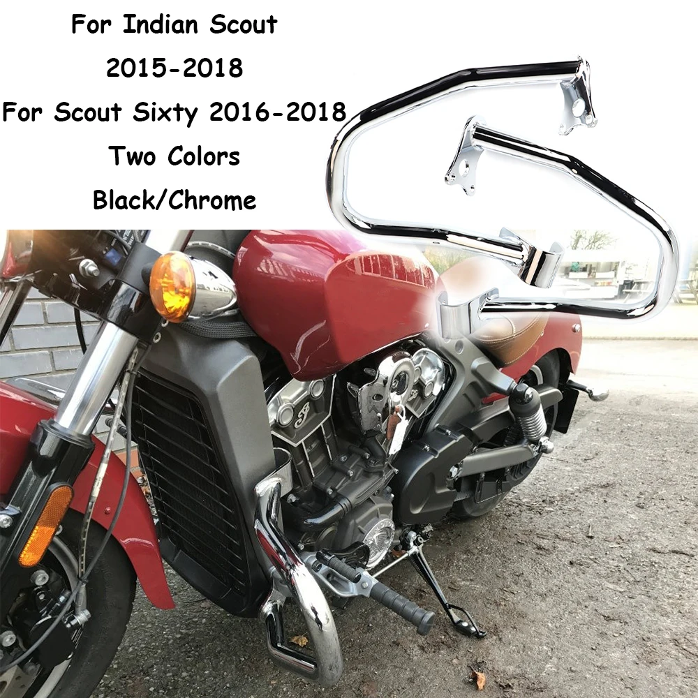 

For Indian Scout 2015-2018 Highway Engine Guard Crash Bar bumper Protector rod Scout Sixty 2016 2017 2018