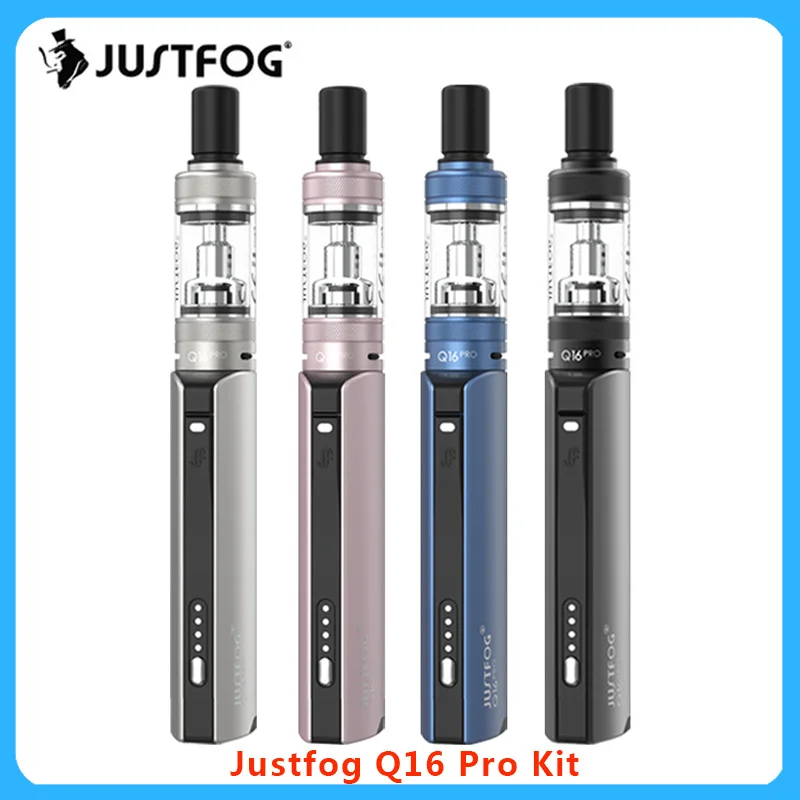 

JustFog Q16 Pro Vape Kit 900mAh battery 1.9ml Atomizer fit 1.2ohm/1.6ohm Coil E-cigs kit Vs Minifit/Caliburn Portable vape kit