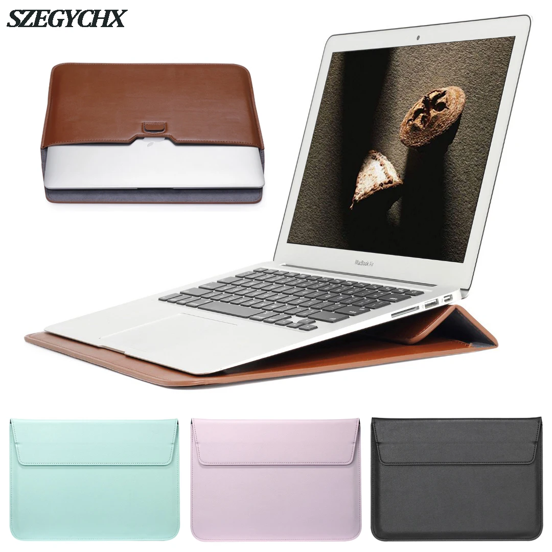 Кожаная почтовая сумка для MacBook New Air 13 A1932 для Mac Book Air 13 A1466 A1369 Pro retina New Pro 13 15 чехол для ноутбука