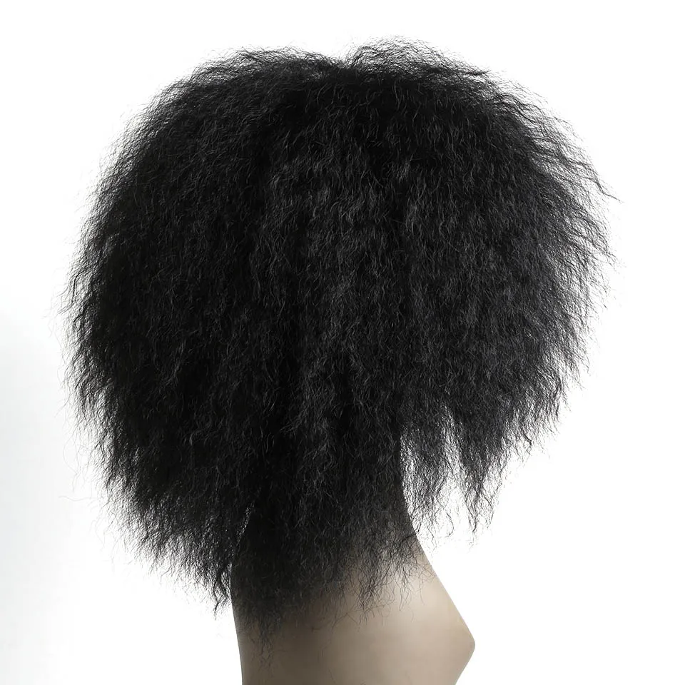 SHANGKE 6,5 дюймов 120 г/шт. пушистые курчавые кучерявые парики термостойкие синтетический парик для косплея для женщин