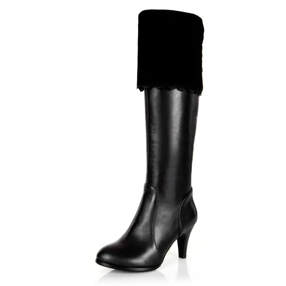 

2019 spring and summer new product with thick leather boots 31-45 yards inside and outside the whole leather net red with the sa
