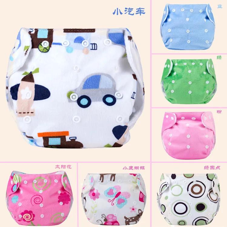 3pcs New baby diaper urine buckle super soft diaper pants thickening