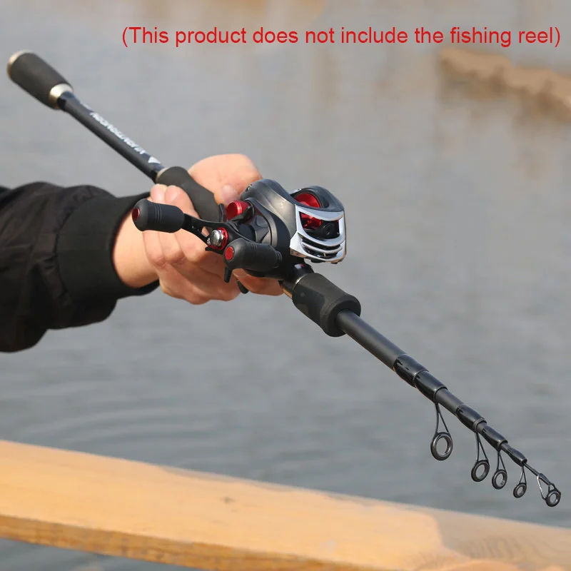 Portable Ultralight Carbon Fiber Lure Fishing Rod Outdoor Travel Fishing Pole UK 