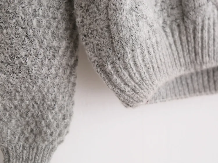 Женский Рождественский пестрый толстый льняной свитер с круглым вырезом женский осенне-зимний свободный свитер модные пуловеры свитера джемпер