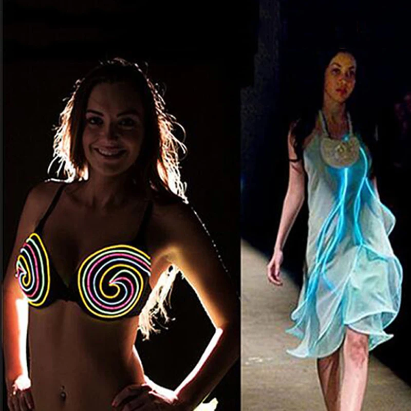 2m 3m 5M Waterproof Battery Powered Led String Flexible Neon Light Glow EL Wire Rope Tape Cable Shoes Clothing Car wedding 2m 3m 5M Waterproof Battery Powered Led String Flexible Neon Light Glow EL Wire Rope Tape Cable Shoes Clothing Car wedding