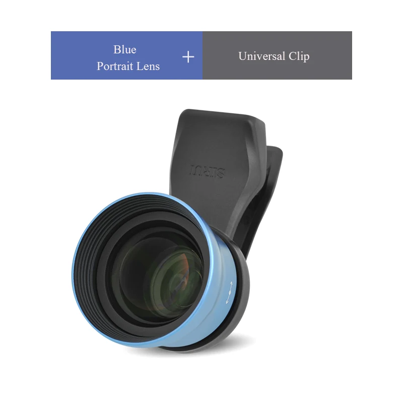 Высокое разрешение внешний мобильный Объектив SLR зеркальный набор Универсальный мобильный телефон объектив макро портретный объектив широкоугольный Рыбий глаз объектив SIRUI - Цвет: Blue Portrait