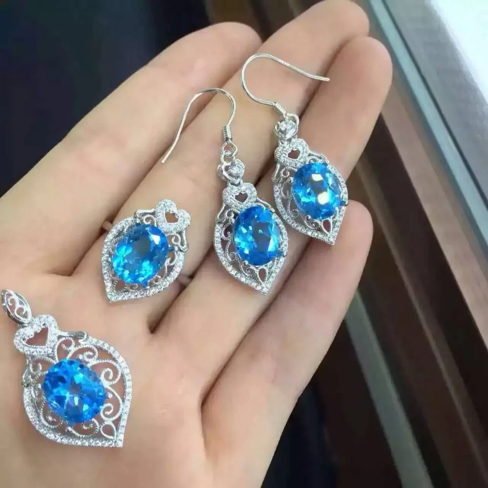 Верность естественно 8*10 мм опал s925 серебро кольцо/кулон/Серьги fine jewelry наборы для женщин натуральный цвет Драгоценных Камней