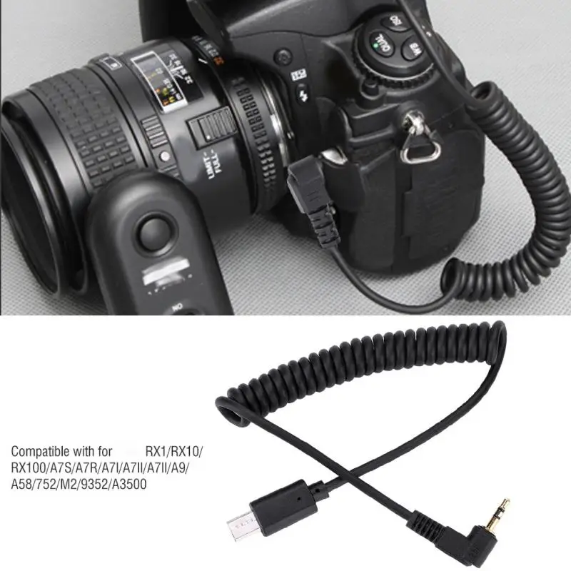 

vbestlife RM-VPR1 3.5mm 2.5mm S2 Camera Shutter Release Cable for Sony RX1/RX10/RX100/A7S/A7R/A7/A7II/A7III/A9/A58/77M2/99M2