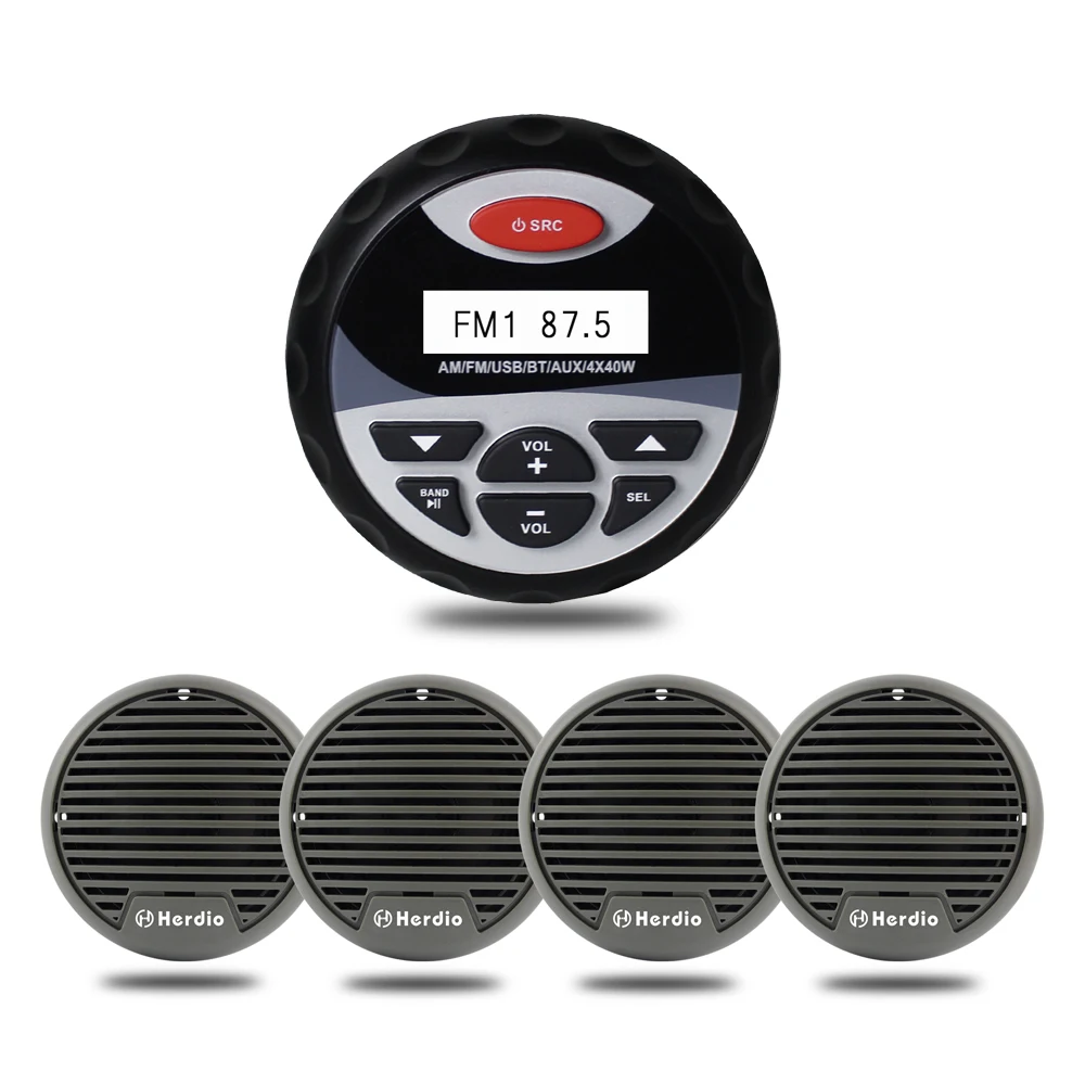 Waterproof Marine Stereo Radio Player Sound System Fm Am Radio Receiver