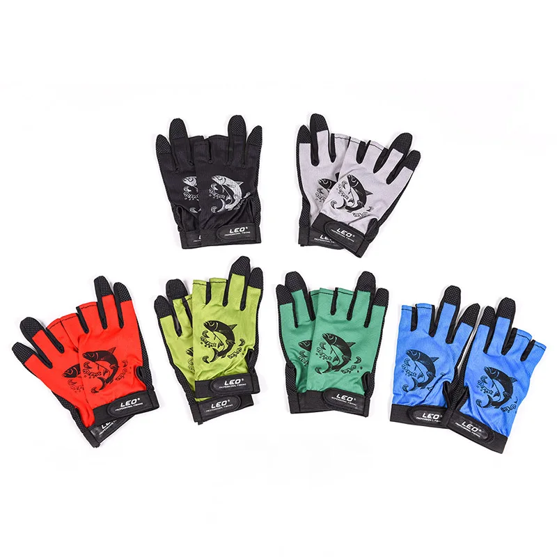 Anti Slip 3 Half Finger Fishing font b Gloves b font Waterproof Outdoor font b Gloves
