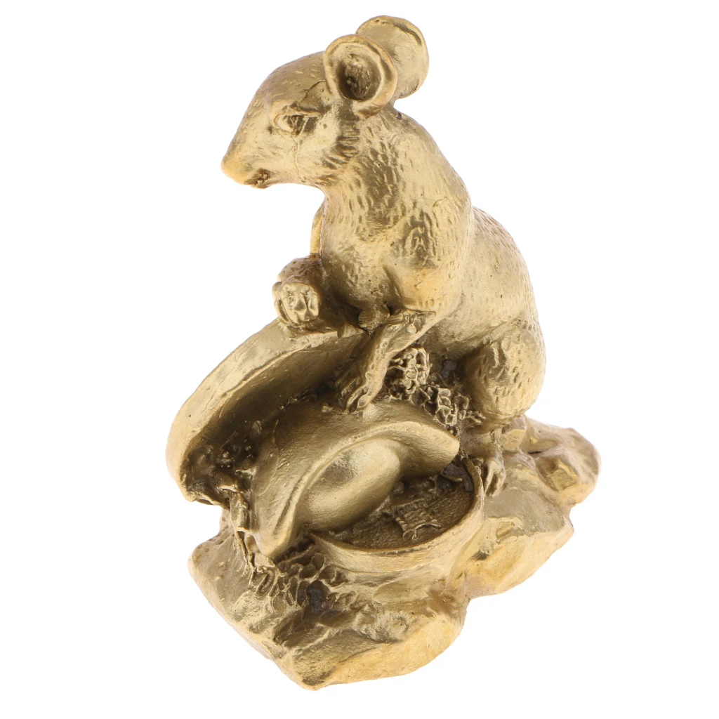 2x Lucky Money Wealth Home Office Feng Shui Decor. Chinese Zodiac Animal Collectible Figurine Sculpture