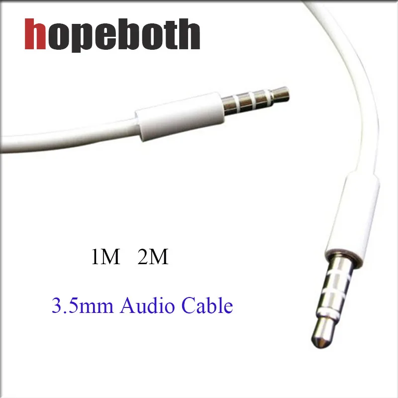 Beste 3.5mm Jack Audio Kabel Voor iPhone Samsung 3.5mm Mannelijk naar 1 M 2 M Auto Extra Audio Stereo Kabel MP3 MP4 Speaker Aux cord