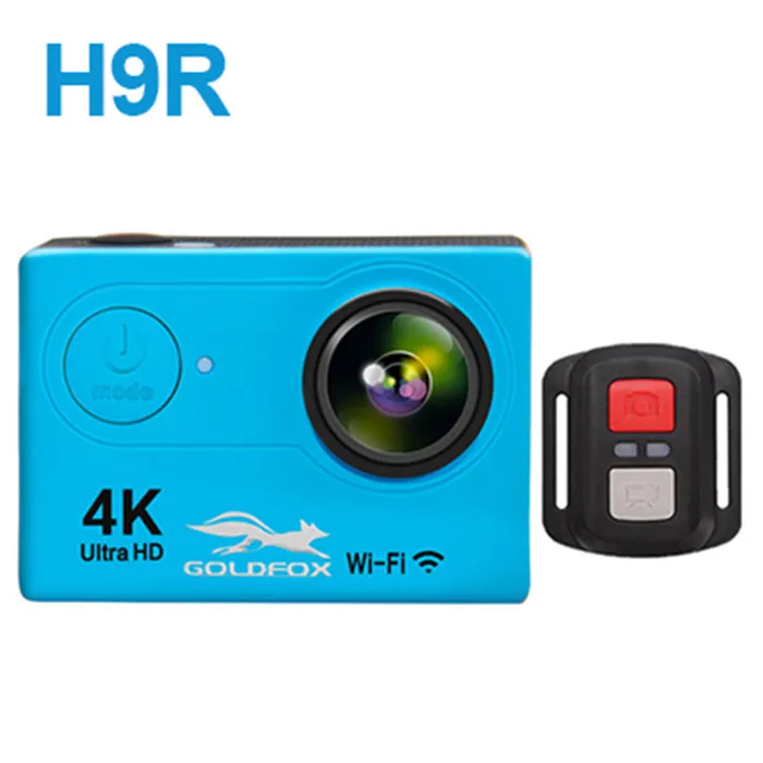 H9R Спортивная Экшн-камера Ultra HD 4K WiFi 2," экран Водонепроницаемая камера для записи видео на Шлем s Sport DV Cam с пультом дистанционного управления - Цвет: Синий