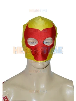 

Newest Yellow & Red Bull Pattern Custom Superhero Hood Mask free shipping