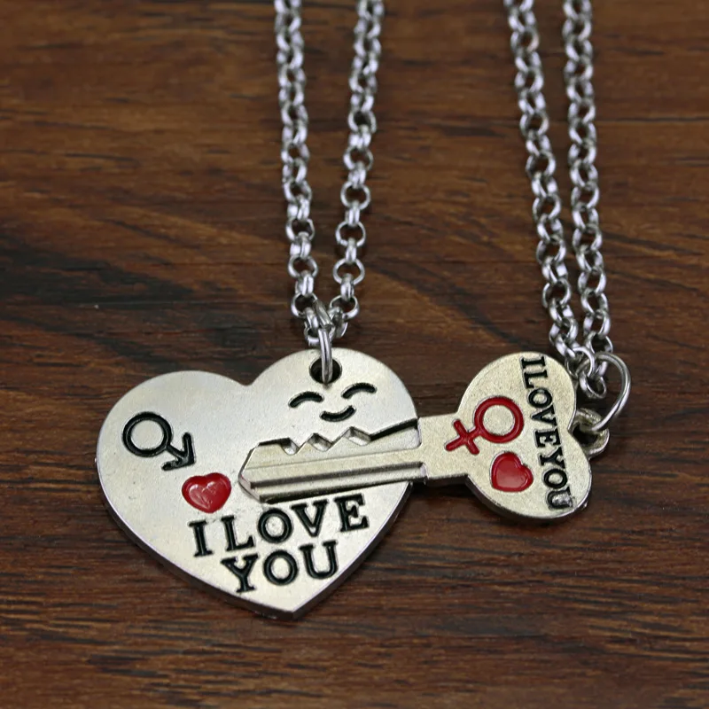 

Love Key Necklace I love you creative accessories pendant present gift