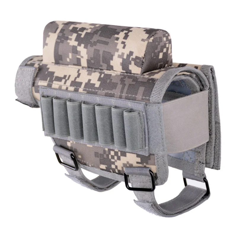 

Functional Tactical Bullet Bag Adjustable Tactical Portable Butt Stock Rifle Cheek Rest Pouch Holder Pack AK M4