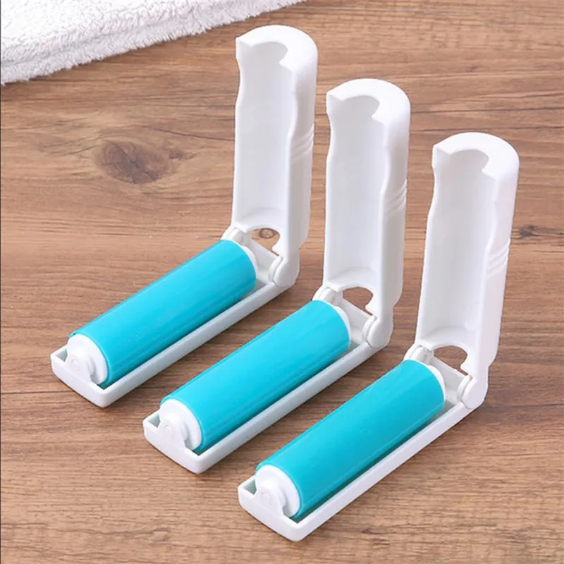 

AHUAPET Clothes Sticky Roller Brush Cleaner Fluff Remover Environment-friendly Meterial Light And Easy To Carry Foldaway J