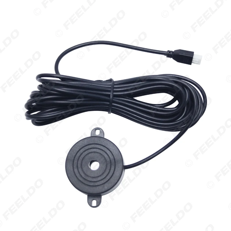 FEELDO 1Set Car 8-Sensor Parking Sensor with 2pcs 18.5mm CCD Camera Dual Visual Rearview Video Parking Radar System #FD-930