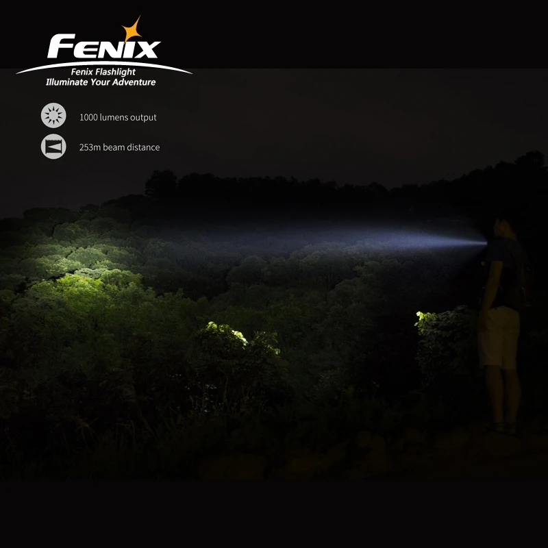  1000 Lumens Fenix UC30 2017 Cree XP-L HI V3 LED Torch Rechargeable Micro USB Flashlight with 2600mA - 32973741962