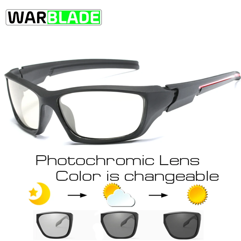 Женские и мужские фотохромные солнцезащитные очки WarBLade поляризационные