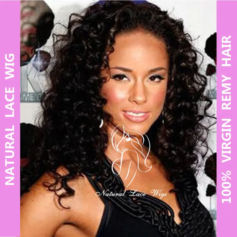 Celebrity Brazilian Virgin Human Hair Bouncy Curly Glueless Front