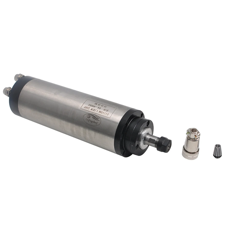 1.5KW Air Cooled Spindle Motor ER11 65x205mm 220V 24000RPM For CNC Router Mill