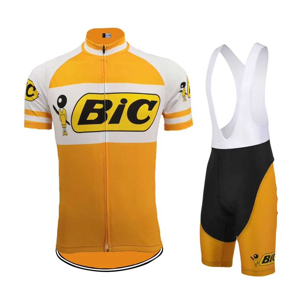 orange cycling kit