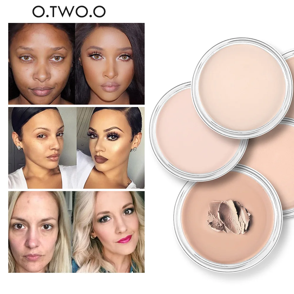 

O.TWO.O Full Cover Concealer cream Makeup Primer Cover Pore Wrinkle Foundation Base Lasting Oil Control Cream Concealer Makeup