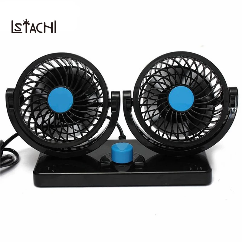 

LSTACHi 360 Rotating Free Adjustment Car Auto Cooling Fan Ventilation Dashboard Electric Car Fan Summer Cooling Air Circulator