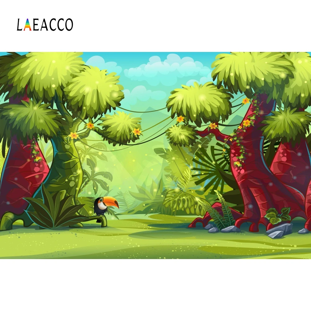 Laeacco мультфильм Ангел Эльф цветы сцена ребенок дети фотографии фоны Dreamlike