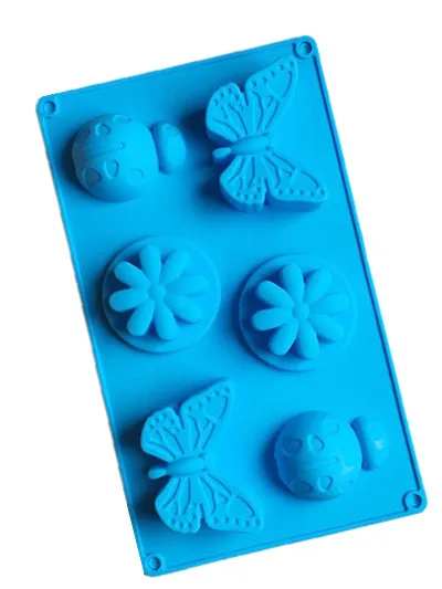 

silicone baking mould high temperature resistant oven soap mold butterfly ladybug flower shaped bath soap making silicone mold