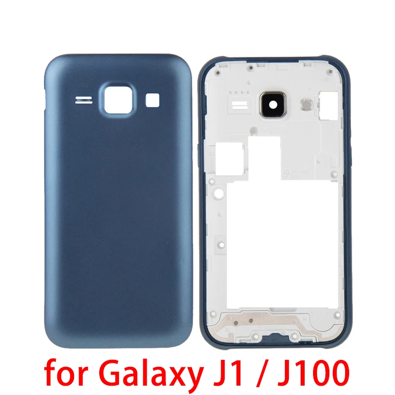 

New for Galaxy J1 / J100 Full Housing Cover (Middle Frame Bezel + Battery Back Cover) for Galaxy J1 / J100