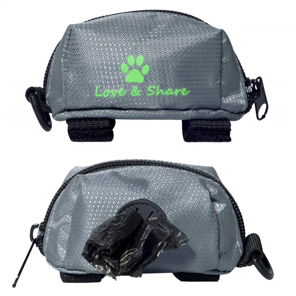

Portable Pet Waste Dog Poo Pick Up Bags Pet Poop Bag Holder Hook Pouch Travel Convenient