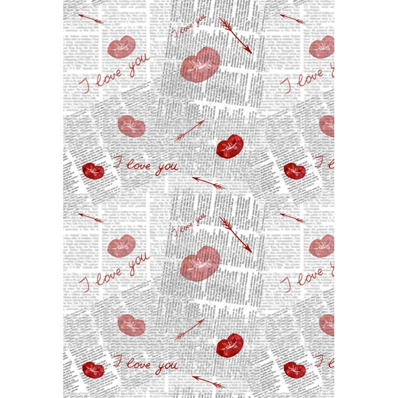 

Valentine's Day Vinyl Photography Backdrops Newborns Customized Computer Printed Background Love valentine 5X7ft F-1881