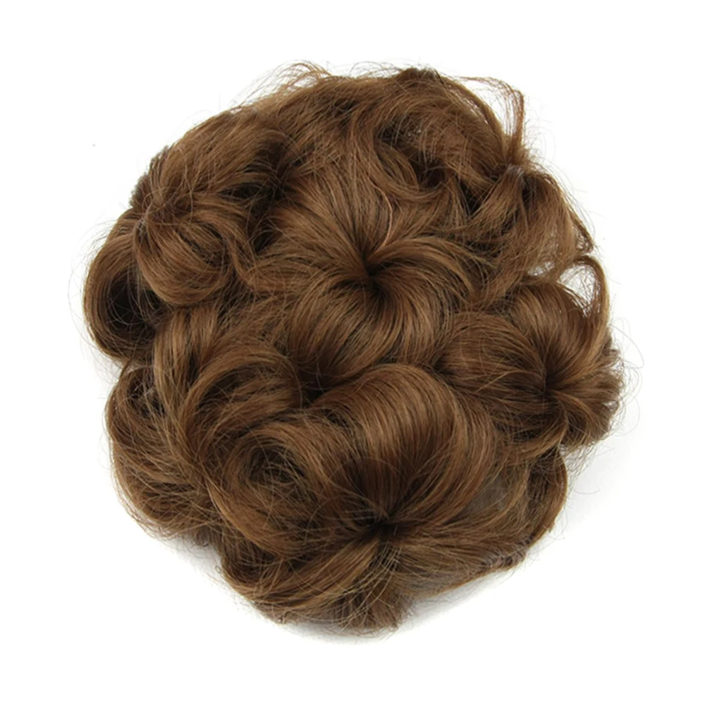 Soowee 8 цветов Синтетические волосы вьющиеся волосы цветок Chignon резинкой для волос Bun Donut ролика шиньоны для Для женщин