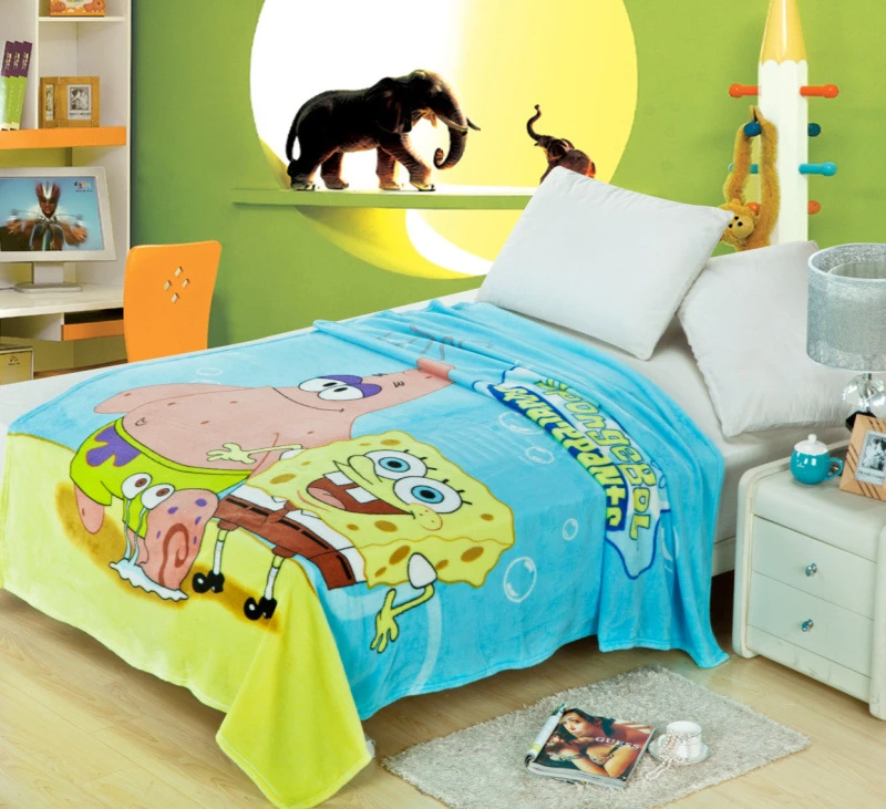 Модное детское фланелевое одеяло с изображением миньонов, зимний теплый мягкий Зонт кошка Мэри мозаика с человеком-пауком, одеяло с принтом, простыня-покрывало - Цвет: Коричневый