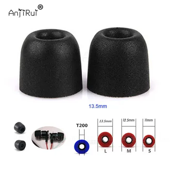 

2 pcs/1 pair ANJIRUI T200 (L M S) Caliber Ear Pads/cap memory foam eartips for ear Headphones tips sponge T200 ear cotton