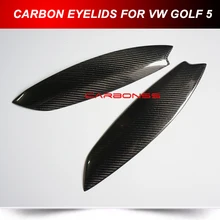 Carbon Fiber Eyelids Eyebrows Fit for Volkswagen Golf 5 V Jett MK5 GTI (Fits: 2007 Golf)