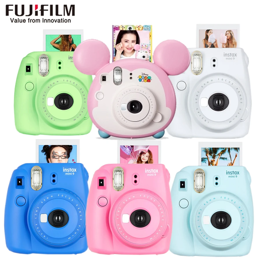 Original Fujifilm Fuji Instax Mini 9 Instant Film Photo Camera + 20 Sheets Fujifilm Instax Mini 8/9 Films