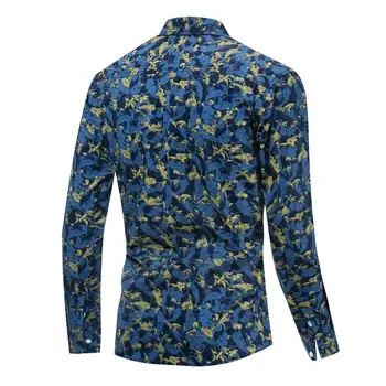 

Morden Europe And America Cross-Border Exclusive Cotton Printed Button Down Shirts Button Down Shirts Long Sleeve Shirt