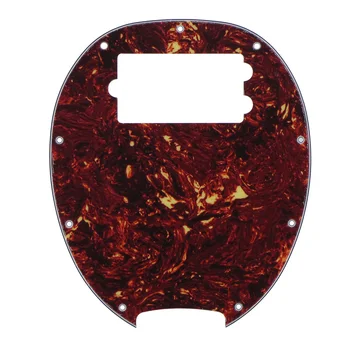 

New 4Ply Pickguard Red Tortoise Humbucker Music Man Bass Pick Guard Scratch Plate Bass Guitar Parts