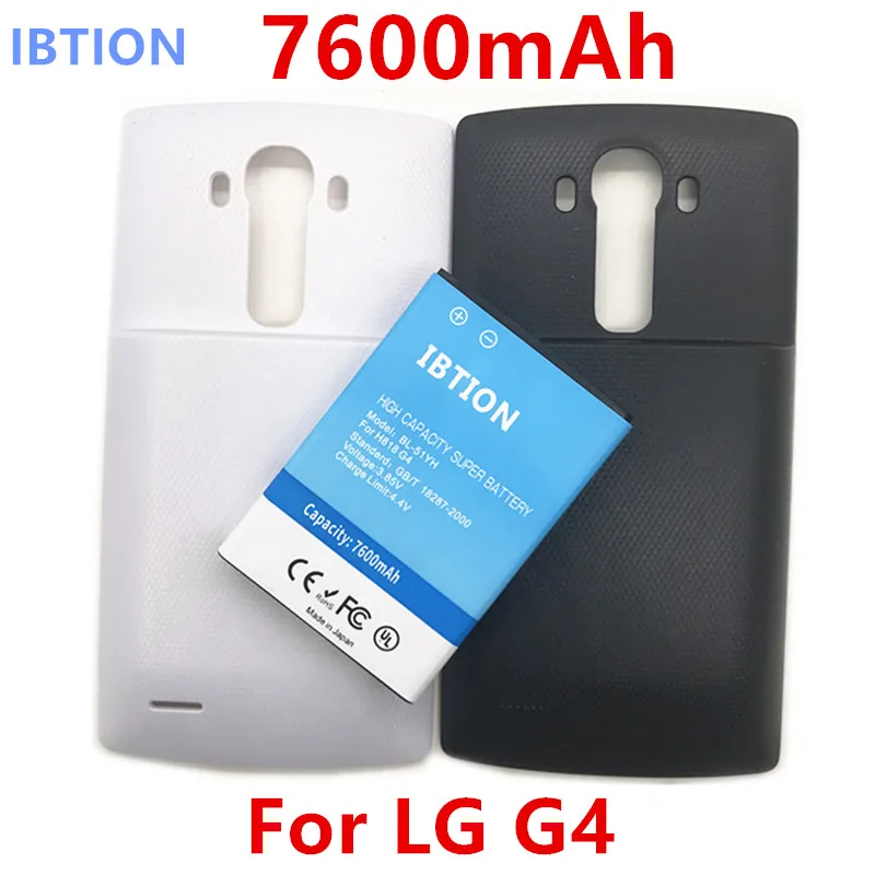 

7600 mAh BL-51YF BL51YF BL 51YFBattery For LG G4 H818 H819 Extended Battery + Back Cover Case