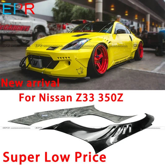 Для Nissan 350z RBunny Стиль FRP волокно стекло переднее крыло средства ухода за кожей комплект