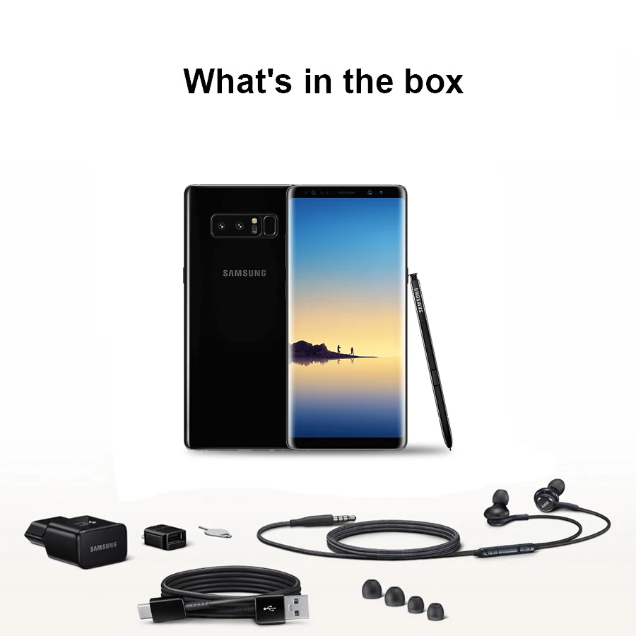  Original Samsung Galaxy Note 8 6.3 inch Octa Core 6GB RAM 64GB ROM Dual Back Camera 12MP 3300mAh Un