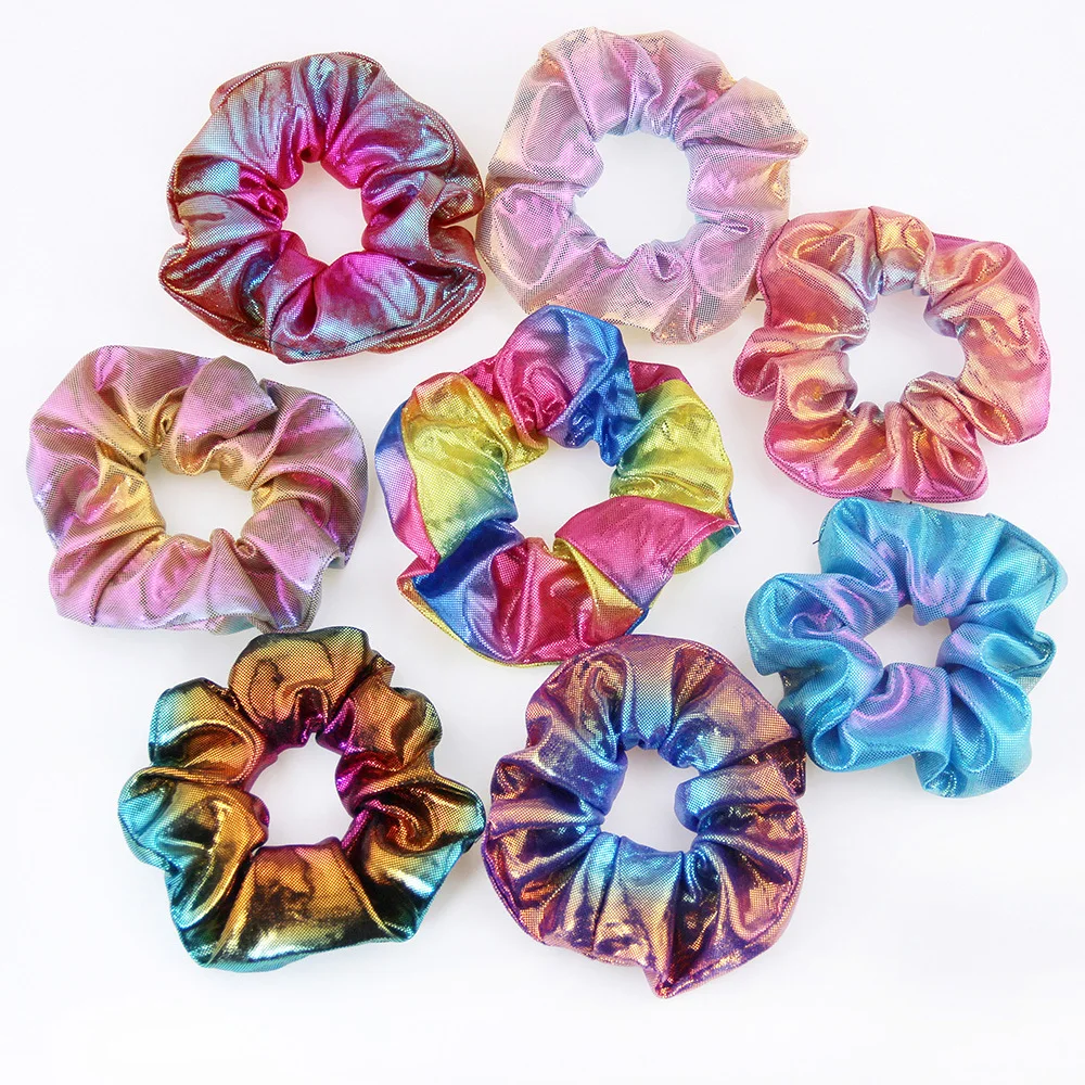

Women Colorful Elastic Hair Rubber Bands Hair Circle Reversible Hair Ornaments for girls Tie Sequin Hair Rope adult Headwear