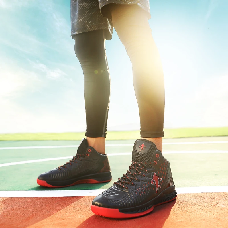 Baloncesto de los hombres zapatos de encaje transpirable Zapatos de deporte de los hombres suela de aire de baloncesto al aire libre zapatillas de deporte Zapatos zapatillas de baloncesto k35