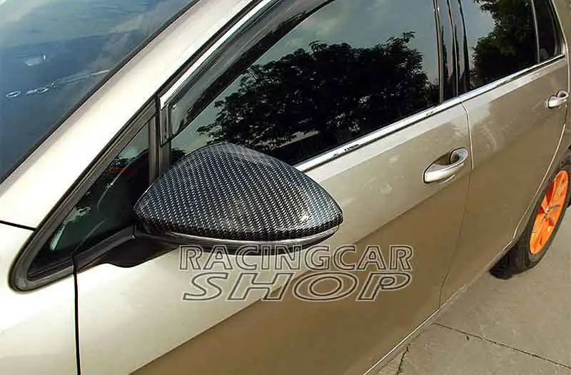 Real Carbon Fiber Side Mirror Covers 1pair fit for 2013UP Volkswagen VW Golf 7 VII Mk7 GTI TSI