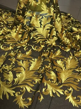 

Good looking embroiderd lace fabric SYJ-12299 beautiful Nigerian net lace fabric for party dress